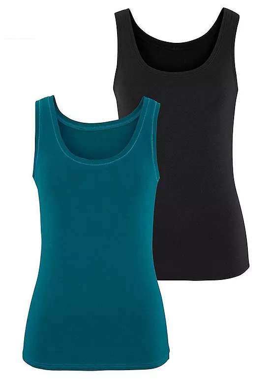 Vivance Pack Of 2 Vests - Image 11