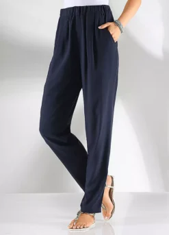 Witt Elasticated Waist Straight Leg Trousers