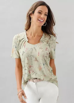 Witt Floral Round Neck Top