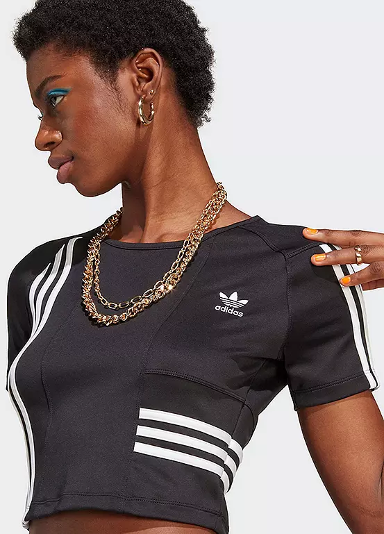 Adidas Originals Short Sleeve Cropped T-Shirt - Image 4