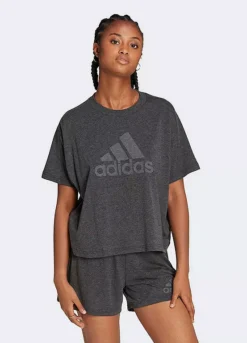 Adidas Performance Future Icons Short Sleeve Cropped T-Shirt