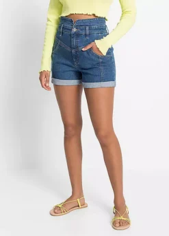 Bonprix High Waist Denim Shorts