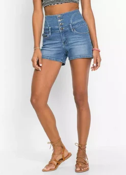 Bonprix High Waisted Denim Shorts