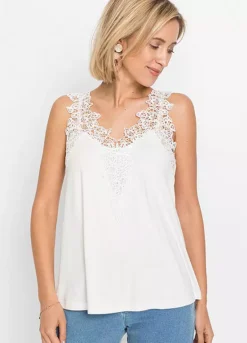 Bonprix Lace Trim Top