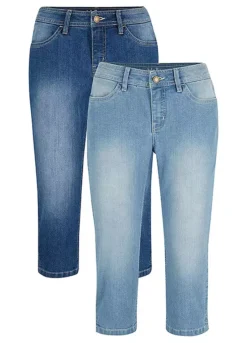 Bonprix Pack Of 2 Cropped Jeans