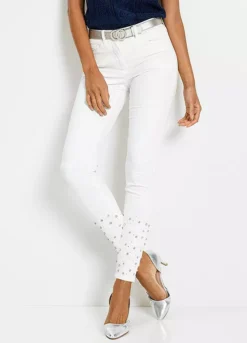 Bonprix Rhinestone Slim Fit Jeans