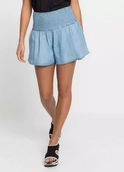 Bonprix Smocked Denim Skort