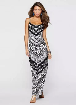 Bonprix Tile Print Maxi Dress