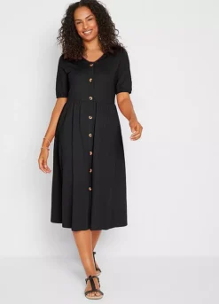 Bonprix V-Neck Button Dress